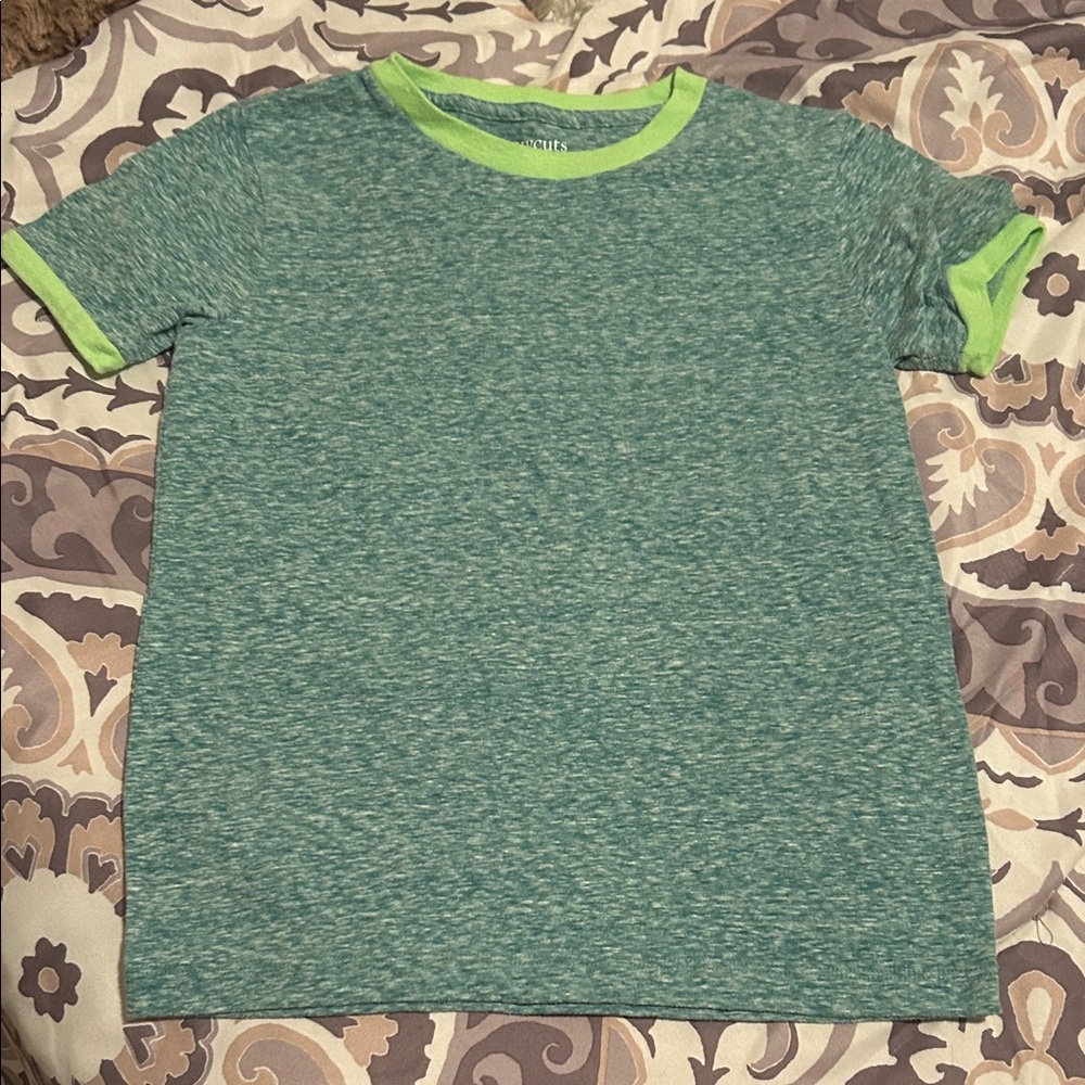 Crewcuts j crew kids size 8 Green and Neon Kids Tee